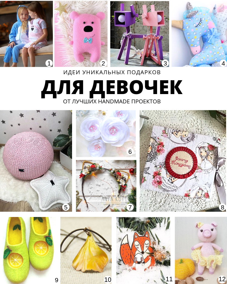 Идеи уникальных подарков от лучших handmade проектов Для девочек | planner.cbiz.club